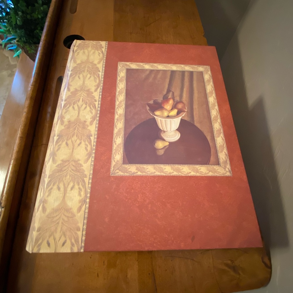 Vintage 1998 Marla Schroeder Rustic Fruit Bowl Stationary Envelopes Set